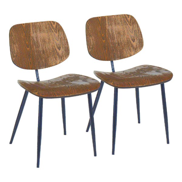 Lumisource Wilson Chair - Set of 2 PR CH-WLSN BKE2